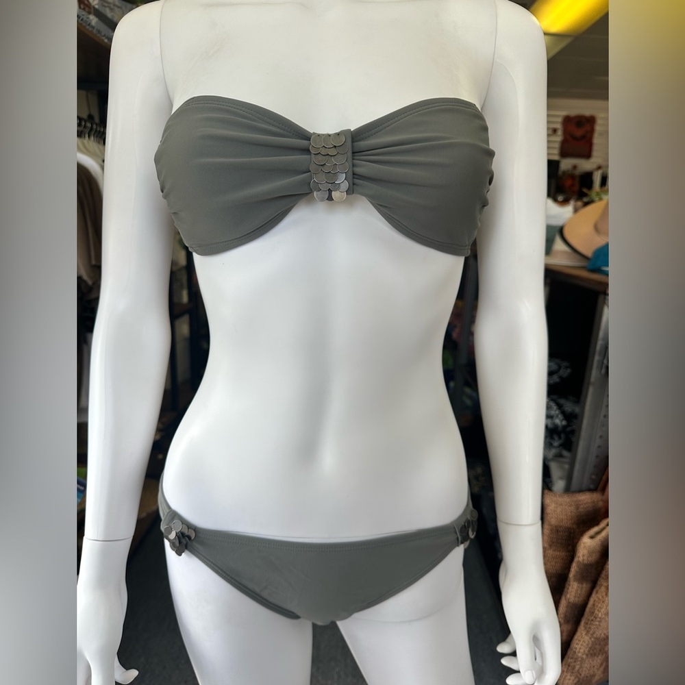 American Eagle Bandeau Bikini Too & Bottom